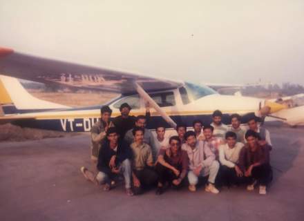 Aerospace Engineering(B.Tech.) students visit IIT Kanpur for a course, 1994