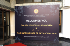 1974 Batch Golden Reunion & Launch of Wadhwani School of Data Science & AI - 30th Jan 2024