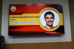 D. Srinivasan Institue Chair Inaugral Lecture on 20th February 2023