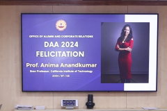 DAA Ceremony - Prof. Anima Anandkumar - 3rd June 2024