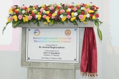 Inauguration of the Arvind Raghunathan Center for Theoretical Computer Science | 27th March 2026