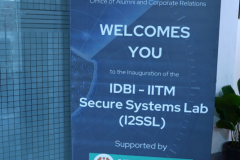 Inauguration of the IDBI - IITM  Secure Systems Lab (I2SSL) - 31st July 2024