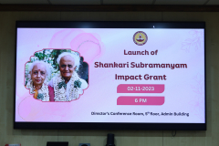 Launch of Shankari Subramanyam Impact Grant - 2nd November 2023