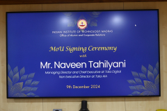 MoU Signing Ceremony with Mr. Naveen Tahilyani - 9th December 2024