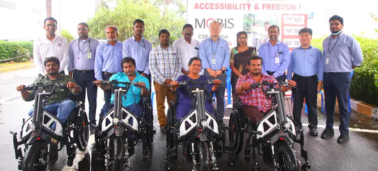 IIT Madras incubated start-up collaborates with MOBIS to fund 500 motorised wheelchairs for people with disabilities