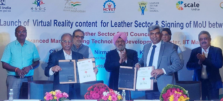 Leather Skill Council launches Virtual Reality Training, Signs MoU with IIT Madras