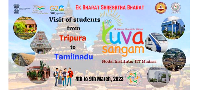 IIT Madras hosts 50 Students from Tripura under ‘Ek Bharat Shreshtha Bharat’ North East Yuva Sangam Initiative