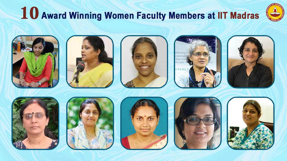 10 award-winning women professors from IIT Madras and their remarkable achievements