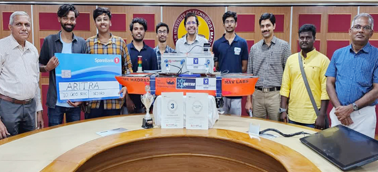 IIT Madras Students’ Autonomous Surface Boat Finishes in the top three in the Global Njord Challenge 2023 in Norway
