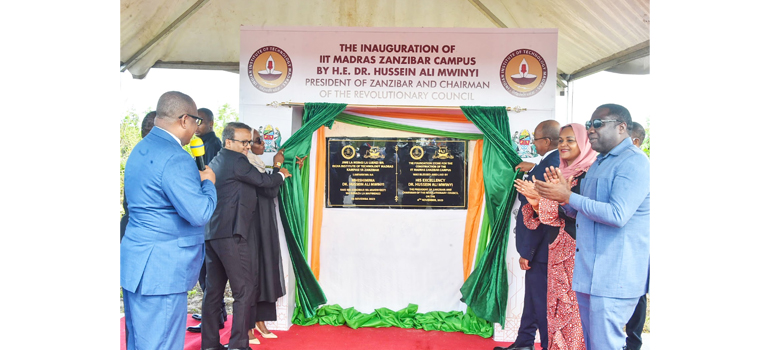 IIT Madras Zanzibar Campus inaugurated by His Excellency Dr. Hussein Ali Mwinyi, President of Zanzibar