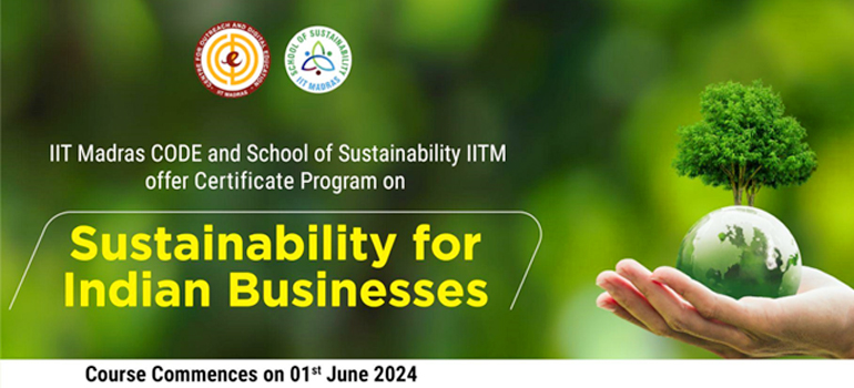 IIT Madras CODE in collaboration with the School of Sustainability